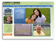 custom website designs church